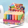 24pcs Crayon Design Blam Blam Set Couleur à changement de lèvres Baume à lèvres Loupstick Longlasting Femmes imperméables MAVEMENT LEPS 240507