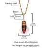 Hip Hop Jesus Collar colgante Sier Gold chapado con cadena de tenis Hecho de circón cúbico Joyería para hombres Regalo