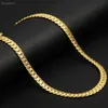 Hot Sale antieke platte slangenketting ketting 4/7mm 14k gele gouden choker lange ketens voor vrouwen mannen sieraden 3226