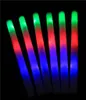 22 PCs/Los LED-Stick farbenfrohe blinkende Batons 48cm Rotes Grünblau Light-up Sticks Festival Party Dekoration Konzert Prop3267182