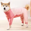 Hundekleidung Sommer Vierbeine Reißverschlüsse atmungsaktiven hochelastischen kleinen und mittelgroßen Haustierkleidung Anti-Stick-Anzug Schutz