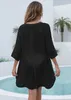 Camicia da donna intrecciata in bikini da donna in spiaggia copri vacanze profonde v abito sexy z731