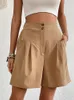 Shorts femminile Jim Nora Women Summer High Waist Pallina LADAGGIO CASTICHE CHUAD VINTAGE SOLID ABBIGLIAMI Pantaloni a matita corta femmina