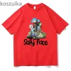 T-shirt maschile 2023 SHALLE TSHIRT SHIRT HARAJUKU ABBILITÀ ANIME DONNE DONNA MASIONE CASA CASAST