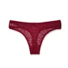 Calcinha feminina feminina feminina lace Hollow Out Sexy Thong Cotton Briefs grils arco cuecas finas 6 cores lingeries de roupas íntimas baixas