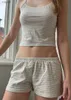 Vêtements de sommeil pour femmes Sexe Summer Two Piece Femme Y2k Fairy Pyjama Ensemble dentelle DÉCRIE DÉCRIT