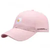 Ballkappen Modebaseballkappe für Frauen Herren Little Daisy Stickerhut Cotton Soft Top Caps Freizeiten Snapback Hats Quan Zhilong GD gleich D240507