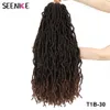 18 Nu Locs Crochet Hair Synthetic Dreadlocks Soft Pre Looped Ombre Braiding Hair Extensions Natural Goddess Nu Locs For Women 240506