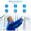 Wesecuu 16CH Расширяемая 4K CCTV CAMER SYSTEM SYSTEM - 8PCS IP Home Security Cameras Outdoor с двухсторонним разговором, обнаружение человека - Система камеры безопасности POE