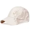 Caps de bola 2024 Homens e mulheres Protetor solar ao ar livre Capace de beisebol Bonzé Bonito de Dragão Chinês Cap Hip Hop Hat Sun Hat Ajustável D240507