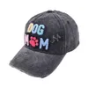 Unisex Dog MoM Letter Baseball Cap Women Vintage Cotton Jeans Caps Spring Outdoor Causal Hat for Female Hair Accessories Hats 240507