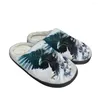 Zapatillas frescas usa águila moda algodón sandalias para hombres personalizadas peluches