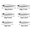 BAITS LURS 10PCOT METAL CAST JIG SPOON 10G 15G 20G 30G 40G SET AVEC CHACK CASTING JIGGING FISH BOS BASS Fishing Lure Lure Bait artificiel Otnzj