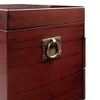 Skrzynki do przechowywania kosza drewniane srebrne pudełko do przechowywania uchwyt na przybory kuchenne stosowne i wyciągane płaskie pojemnik na wiejskie dekoracja domu Q240506