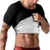 Men Sweat Sauna T-shirt Trainer Traineur Slimming Cost Shapers Cormers Shapewear Corset sous-vêtements Belly Contrôle Fitness Fat Burn Tops 240506