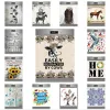 Pegatizas Funny Animal Vacada Adhesiva Lavavajillas Pegatizas Letras decorativas Pegatina de pared Cubierta de la cocina Accesorios de decoración Regalo