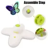 Toys Cat Toy Automatic Interactive Flutter Bug Activated Butterfly Funny Toys Smart flashing puzzel speelgoed 360 graden roterende beweging