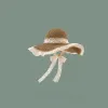 Chapéu de palha de verão feminino chapéu solar largo larga chapéus de praia de praia chapéu de palha chapau femme praia uv proteção