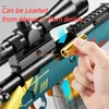 DIY Sniper Rifle Soft Bullets met scope assembleerbare shell ejectie handleiding schuim Dart Suction Cup Toy Gun Outdoor CS Game Prop speelgoed voor volwassen verjaardagscadeau voor jongens