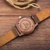 Herren beobachten Luxus -echte Leder Uhren Größe 46mm Holzgelenkscheine Uwood Japan Miyota Quarz Bewegungen mit Schachtel