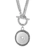 Colliers pendants Chaîne en acier inoxydable VOCHENG Collier à bascule bijoux de gingembre interchangeable pour les charmes NN72197480678