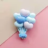 Maignants de réfrigérateur 6 pièces Mini Cartoon Balloon Magnet Réfrigérateur Resin Réfrigérateur Autocollants utilisés pour la décoration de la maison Aimnet Stickers WX