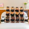 Afgestudeerd Little Bear Dop Doctor Bear Plush Toys Bachelor's Clothing Dolls College Studenten Geschenken Druk Logo Groothandel