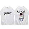 Camisetas masculinas cantor júnior h sad boyz 4 vida gráfico t camisetas homens homens high strt moda the-shert de verão casual camisetas de algodão solto t240506