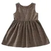 Summer Plaid Short Dress for Girls Above Knee Length Casual Wear Perfect Daily Outfits 240420