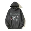 American high street niche trendy brand Brooken true love foam graffiti loose couple hoodie