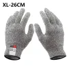 Handskar varm försäljning klass nivå 5 skydd säkerhet anti snitt handskar kök snitt resistenta handskar för fisk kött skärsäkerhet arbetshandskar