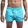 Herren Badebekleidung 2024 Splitstil Badeanzug Strand Shorts Herren Schwimmrelais Badeanzug Sportbekleidung Herren Schwimmen Surfbrett Shorts xW