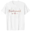 T-shirt maschile Impegno per la festa della festa da sposa Team Bride Squad Squad Tops Maid of Honor Tshirt Bachelorette Hen Party EVJF TS T240506