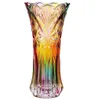 Jarrón de flores cristal cristal arcoiris arcoiris recipiente de planta decorativa bote de decoración de la mesa de decoración de la mesa de la mesa de Navidad7251003