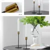 Candle Holders 1pcs Small/large Metal Candlestick Wedding Table Luxury Year Romantic Decorations Decoration Party Bar M4m0