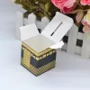 Brosse Islamic Mosque Mecca Kaaba Simulation Eid Mubarak Favor Box Ramadan Kareem Candy Gift Packing Box