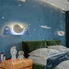 Lámparas de pared Ocean Tropical Fish Forma de dibujos animados Bedside Bedsed Room Kids Lindo Decoración Decoración Luces de luces