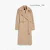 Women's Trench Coats Luxury Fashion Coat Women's Wool & Blends Designer Coat Japanese and Korean Wind Long Cashmere Overcoat Wear Maxmaras UUCX