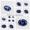 Gemystones en vrac 2x310x12mm 5a Grade Tanzanite Couleur bleu forme ovale zirconi étal