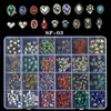 3D Butterfly Nail Decoration Alloy Rhinestones Kit Resin Gemstone Nail Charms For Nail Art 3D Mix Crystal Nails Accessoires Tool 240506