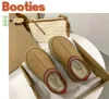 Austrália chinelos de peles com caixa tazz plataforma botas femininas inverno quente booties de lã homens slides slides castan ladies designer8156706