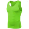 Erkek Tank Tops Spor Salon Gömlek Erkekler İçin Gömlekler Kolsuz Egzersiz Emici Hızlı Kurucu Sıkıştırma Zayıflama Shapewear Fanil