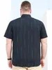 Camisas casuais masculinas Baisheng Fat Man Short Summer Summer Shirt