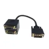 2024 1x2 DVI-Splitter-Adapter-Kabel 1-DVI-männlich an DVI24+1 Frau 24K Goldanschluss für HD1080P HDTV-Projektor-PC-Laptop für DVI-Splitter