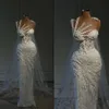 Inspirowane deko sukienki ślubne czarie syrena szyi sztuka Perły Wysokiej talii kandydatów do tyłu długość podłogi na zamówienie na zamówienie rozmiarów rozmiarów de novia