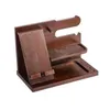 Schmuckständer Holz Telefon Docking Station Schlüsselhalter Brieftasche Schmuck Organizer Desktop Accessoire Herren Geburtstagsgeschenk Q240506