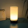Tafellampen moderne cirkelvormige stof lamp usb warm licht bed slaapkamers slaapkamer en studie decoratiesfeer