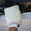 Gloves 1 Pcs Wool Soft Car Washing Gloves Cleaning Brush Microfiber Plush Mitt Car Wash Glove Towel Detailing Brushes Sponge Tools