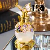 Fragrance 4-color metal cover butterfly perfume bottle vintage empty refillable essential oil container home decoration lady gift Y240503