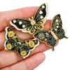 Broches Butterfly Pin esmalte os emblemas de mochila de broche feminino para roupas acessórios de jóias de moda fofos